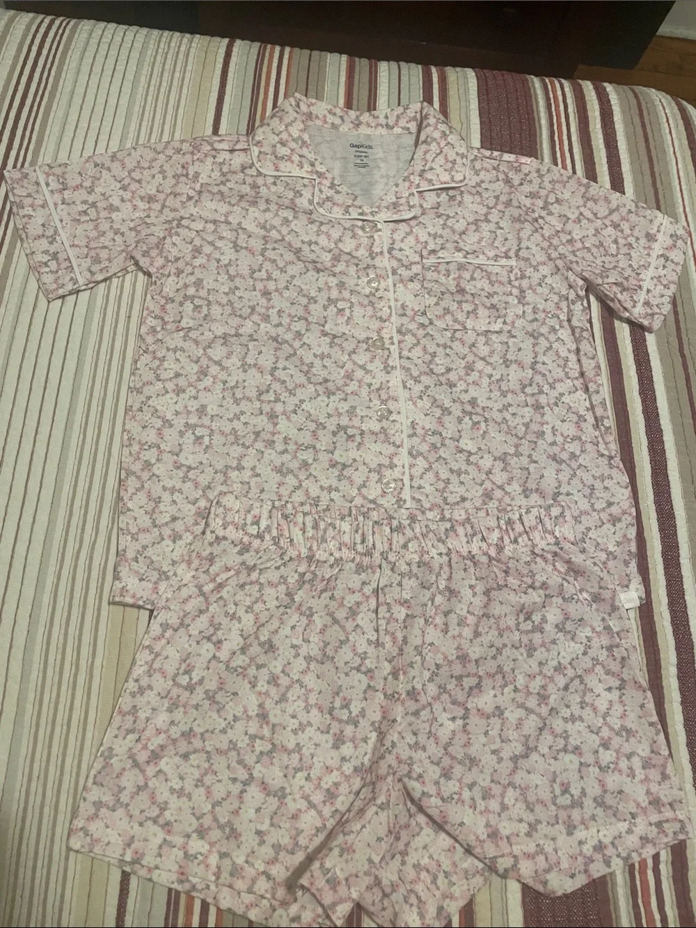 GapKids Pink Floral Short Pajama Set